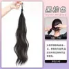 Coque de Cabelo Auto-Enrolável com Coque de Cabelo Falso Natural Fofo e Elástico de Cabelo
