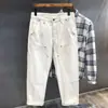 Jeans de Trabajo Lavados de Moda para Hombre 2025 Primavera y Otoño Nuevo Estilo Pantalones Rectos Ligeramente Anchos Tendencia de Ins