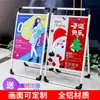 Soporte de póster de aleación de aluminio abierto Portátil vertical de una cara doble cara cartel plegable en forma de A tablero KT tablero de exhibición soporte