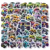 50 Pegatinas de Camiones Monstruo Shein Dibujos Animados Coches Bigfoot Vehículos Graffiti Geniales Impermeables