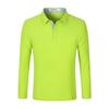 Camisa Polo de Malla Doble Perla para Primavera y Otoño, Manga Larga Lel, 250g, Fibra de Cobre Amoníaco, Ropa de Grupo Personalizada, Logotipo Personalizado