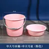 Balde Plástico Espesso Extra Grande com Alça, Balde Doméstico para Água, Balde para Lavanderia e Banho de Dormitório Estudantil, Balde para Imersão dos Pés, Balde de Armazenamento de Água