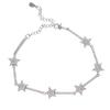 Pulsera de circonita estrella nueva de hip-hop popular europea y americana con incrustaciones de circonita de alta calidad para mujer joyería en stock al por mayor