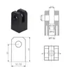 Suporte Combinado para Guarda-corpo, Suporte de Ajuste, Suporte de Defletor, Componente de Fixação de Guarda-corpo, Suporte de Guarda-corpo C para Esteira Transportadora