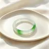 Pulsera de Jade Blanco Translúcido Tipo Hielo para Mujer, Ágata, Jade, Piedra Ojo de Gato, Vidrio, tipo Calcedonia, Regalo al por Mayor, Artículo Caliente