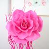Flor artificial nueva rosa plana de PE decoración de espacio colgante boda fiesta escena diseño modelado Rosa