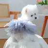 PETCIRCLE Ropa para Mascotas Perros Pequeños Cachorros Mascotas Lindas Estilo Princesa Vestido de Temperamento Andromeda Vestido de Boda