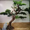 Bienvenido pino artificial árbol artificial pino belleza pino bonsái pino arhat paisaje decoración estilo chino nuevo pasillo paisaje árbol artificial