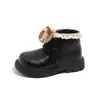 Botas Curtas Infantis com Desenhos de Animais, Novas Botas Princesa com Cadarço para Outono e Inverno Infantil, Botas Martin Fofas para Bebês