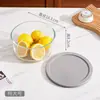 Bowl de Vidrio Resistente a Altas Temperaturas para Conservar Bowl Redondo de Vidrio Apto para Microondas con Tapa de Pe Caja Simple para Conservar Juego de Tazones para el Hogar Tazón Redondo