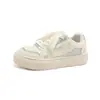 Zapatos Blancos de Cuero Genuino con Suela Gruesa para Mujer 2026 Nuevo Otoño Coreanos Casuales Zapatos de Pan Aumentadores de Altura para Viajar Zapatos de Plataforma