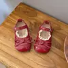Sapatos de couro para meninas 2026 primavera e outono novos sapatos de princesa infantis sapatos de bebê menina com sola macia sapatilhas estilo Chanel pequenas sapatilhas de balé