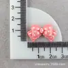 Lazo Brillante de Colores Material de Pegamento de Crema DIY Puntos Pajarita Funda de Teléfono Serie de Colores Macarrón Accesorios para el Cabello para Niños