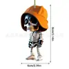 Nuevo colgante de coche de dibujos animados, árbol acrílico, colgante de calavera de Halloween, decoración del hogar, transfronterizo