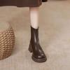 Botas Negras Estilo Martin para Mujer, Nuevas Botas Versátiles Ajustadas Otoño e Invierno 2026, Botas Elásticas Versátiles Estilo Británico, Botines de Suela Gruesa