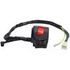 Interruptor Izquierdo Derecho de Manillar de Motocicleta de 22 mm con Control de Manillar de Arranque Eléctrico, Intermitente, Bocina, Choke, Luz Frontal