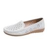 Sapatos de Mãe de Meia-Idade e Idosa Verão Novo Solado Macio Antiderrapante Sapatos de Enfermeira Sapatos Femininos Estilo Coreano Versátil Vazado Respirável