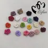 Fita de 3 Pontos com Flor de Rosa Decoração de Roupa DIY Flor de Fita Artesanal Rosa Sem Folha Fita de 3 Pontos com Rosa