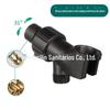 Cross-border Hot-selling American Arm Rack Suporte de chuveiro Dumb Preto ajustável Adaptador de cobre Boom Hanger