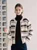 Cárdigan de punto de manga larga a rayas, nuevo estilo otoño/invierno para mujer, corte holgado, adelgazante, suéter de cuello redondo, prenda exterior