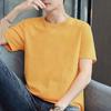 Venta al por mayor de fabricantes Verano Hombres Manga Corta Color Sólido Cómodos Versátiles Tops en Negro y Blanco Camisetas Sencillas de Cuello Redondo