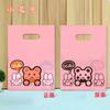Bolsa artística fresca para joyas, linda bolsa de plástico con dibujos animados, bolsa de regalo, bolsa de ropa, venta al por mayor, envío gratuito