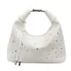 Design de Nicho Cravejado de Diamantes Novo Estilo Moda Feminina Versátil Bolsa de Axila, Bolsa Transversal, Bolsa de Mão para Compras e Deslocamento