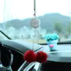 Espejo Cruzado Especialmente Diseñado para Pedrería de Arcilla, Borlas, Bolas de Pelo de Visón, Colgantes para Espejo Retrovisor de Coche, Suministros para Decoración Interior de Coche Colgantes