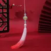 Soporte para Flores Imitación Jade Dongling Hebilla Ping'an Borla Flecos Estilo Antiguo Accesorio de Broche para Qipao Colgante Marcador de Libros Borla Fabricante Venta al por Mayor