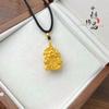 Loja de ouro com método antigo de alta cor areia ouro segurando pingente Fulong feminino novo pingente de dragão chinês da sorte do zodíaco chinês atacado