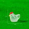 Micro paisagem jardinagem musgo paisagem DIY handmade decoração acessórios bonito animal Little Hen pequenos ornamentos luminosos