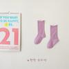Z305 Calcetines Infantiles Dropshipping Solo Calcetines Infantiles de Moda con Diseño de Caramelo Color Sólido Borde Enrollado Calcetines de Felpa Calcetines de Algodón para Niñas