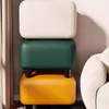Banqueta Pequena Criativa e Fofa de Couro com Cera de Óleo para Uso Doméstico, Banquinho Moderno para Sala de Estar, Banqueta Macia Confortável para Sentar por Longos Períodos