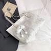 Moda Casual Artística y Hermosa Estilo Mori 2025 Nuevo de Moda con Hilo Bordado Bolso Tote Grande de Hombro para Viajes de Trabajo para Mujeres