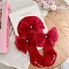 Conjunto de chapéu e meia para bebê INS para meninas, chapéu fofo de tule com laço e flor, touca de proteção para moleira de recém-nascido, Índia