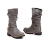 Nuevos Zapatos de Mujer Otoño e Invierno 2026 Casual Tacón Bajo Hebilla de Cinturón Botines Cortos Botas de Mujer Comercio Exterior Transfronterizo Botas de Mujer Zapatos de Talla Grande 40-43