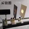 Banco óptico grande, principios de imagen de lente convexa, imagen por orificio estenopeico, lente cóncava, pantalla de luz, fuente de luz F para uso estudiantil, juego de instrumentos ópticos