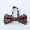 Fábrica en stock al por mayor retro flor grande francés doble piso caballero novio padrino grupo corbata de moño banquetes para hombres corbata de moño