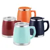 Taza Termo de Acero Inoxidable para Hombres y Mujeres con Asa Taza de Té Taza de Café Oficina Taza Sencilla para Beber