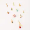 Jingde Jewelry Chapado en Cobre Oro de 24 Quilates Alta Retención del Color Colgante Pequeño de Gota Accesorios para Joyería DIY Semiacabados al por Mayor