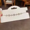 Pulsera de Flor de Circonita Retro Francesa, Pulsera de Lujo Ligero y de Gama Alta, Pulsera Simple, Moderna, Exquisita y Versátil para Mujeres