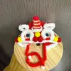 Muñeca de Verdura Tejida a Crochet Hecha a Mano de Peluche Original Oso Autocrítico con Gorro Vestido Hecho a Mano DIY Accesorios Suaves y Lindos