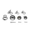 Acero Inoxidable Portaperlas Dorado Portapéndulo Tapa de Perla sin Agujero Portaperlas Recipiente para Perlas Accesorios para Joyería DIY de Pendientes