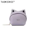 Bolsa de Monedas de Rana Linda Mini Almacenamiento Bolsa para Auriculares Llavero Colgante de Labial Compacto de Dibujos Animados Bolsa de Monedas