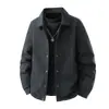 Chamarra de Plumas con Cuello Camisero para Hombre, Pluma de Pato Blanca, Corte Holgado, Otoño/Invierno, Chaqueta Casual para el Trabajo