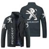 Chaqueta Deportiva con Cremallera y Estampado de Logo Delgado para Hombre, Estilo Callejero, para Correr, Europea y Americana Transfronteriza, Primavera y Otoño 2024