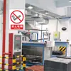 Sinalização de Segurança Refletiva Personalizada em Placa de Alumínio PVC Armazém Oficina Proibido Fumar Cuidado Choque Elétrico Sinal de Aviso de Segurança
