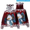 Novo boneco de neve de Natal transfronteiriço com 3 elementos personalizados, casual, estampado, orelhas de gato, moletom com capuz, primavera e outono
