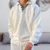 Suéter holgado con solapa y cuello en V de manga larga para hombre, temporada otoño 2023, Amazon Wish Independent Station