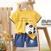 Traje de manga corta para niños, camiseta de algodón para niños, ropa de verano para bebés, pantalones cortos para niñas, ropa de bebé, venta al por mayor de verano